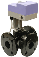 Кран трехходовой фланцевый с электроприводом AR-GRV