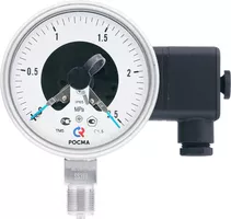 Манометр Росма коррозионностойкий виброустойчивый с электроконтактной приставкой