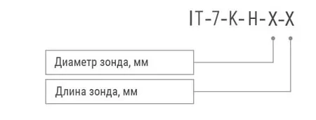 Измеритель температуры (термометр-щуп высокотемпературный) IT-7-K-H 0