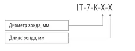 Измеритель температуры (термометр-щуп) IT-7-K 0