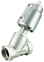 Пневматический клапан двустороннего действия с угловым поршнем УПК22-2